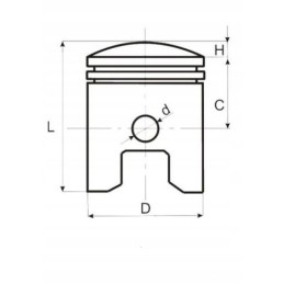 69 00 17 24 piston atv bashan 250 quad set