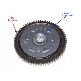 Clutch disc wheel 4t atv 110 125 sprocket