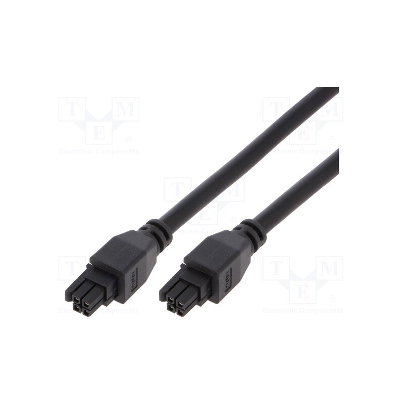 1 pcs x MOLEX - 2451320405 - Cable, Micro-Fit 3.0, female, PIN: 4, Len: 0.5m, 5A, Insulation: PVC