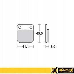 Brake pads kh54 kawasaki kx 65 00 20 suzuki rm 65 03 05 rear
