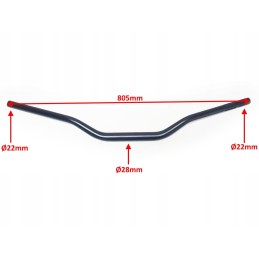 Motorcycle cross atv handlebar matt 22mm