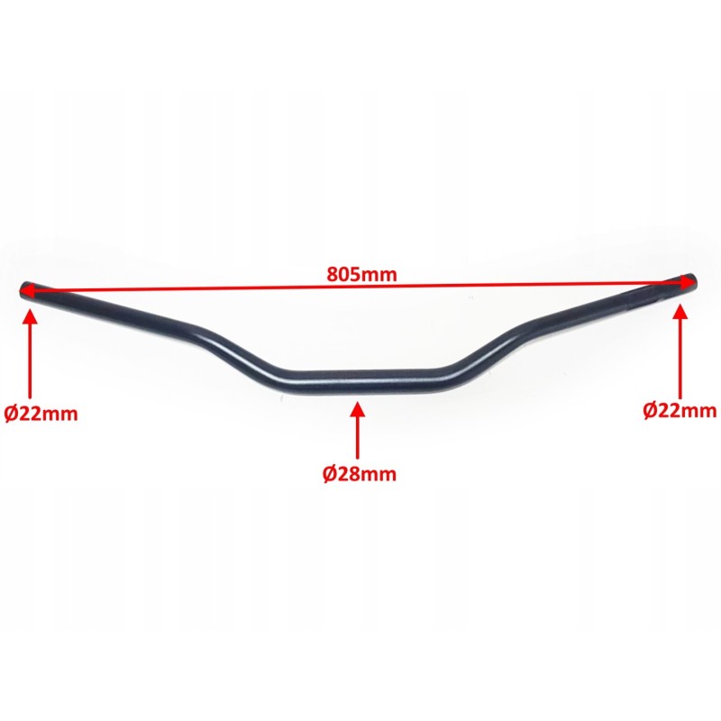 Motorcycle cross atv handlebar matt 22mm