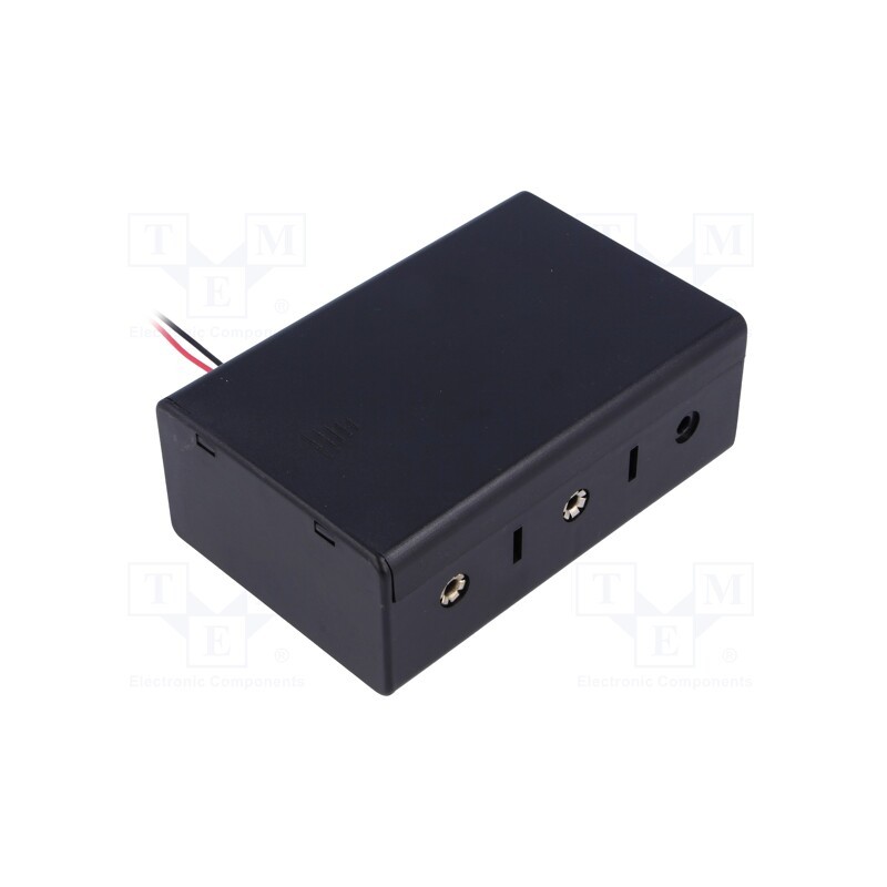 1 pcs x COMF - SBH-131A - Holder, D,R20, Batt.no: 3, cables, black, 150mm
