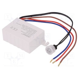1 pcs x ORNO - OR-CR-227 - Twilight switch, wall mount, 230VAC, SPST-NO, IP54, 10A, -20÷40°C
