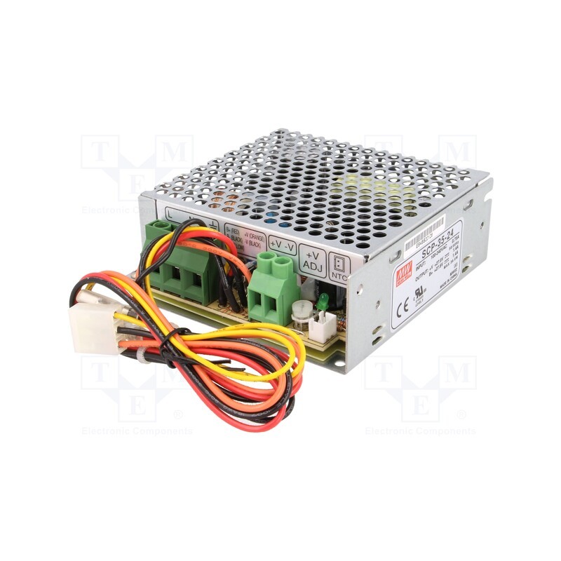 1 pcs x MEAN WELL - SCP-35-24 - Power supply: buffer, for building in,modular, 38.6W, 27.6VDC