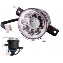 LED front lamp quad atv 110 125 force hammer