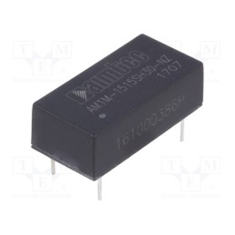 1 pcs x AIMTEC - AM1M-1515SH30-NZ - Converter: DC/DC, 1W, Uin: 13.5÷16.5V, Uout: 15VDC, Iout: 67mA, DIP14