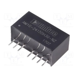 1 pcs x AIMTEC - AM1G-2415DH30-NZ - Converter: DC/DC, 1W, Uin: 18÷36V, Uout: 15VDC, Uout2: -15VDC, SIP8