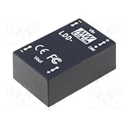1 pcs x MEAN WELL - LDD-600H - Converter: DC/DC, 31W, Uin: 9÷56V, Uout: 2÷52VDC, Iin: 550mA, THT