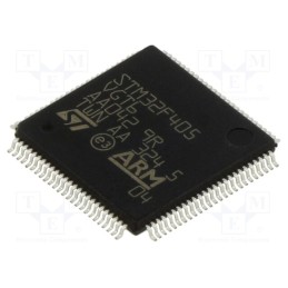 1 pcs x STMicroelectronics - STM32F405VGT6 - IC: ARM microcontroller, 168MHz, LQFP100, 1.8÷3.6VDC