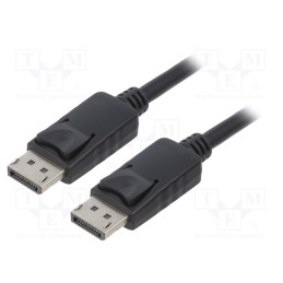 1 pcs x QOLTEC - 50372 - Cable, DisplayPort 1.2, DisplayPort plug,both sides, 1.5m, black