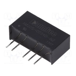 1 pcs x AIMTEC - AM2DS-0524D-NZ - Converter: DC/DC, 2W, Uin: 4.5÷5.5V, Uout: 24VDC, Uout2: -24VDC, SIP7