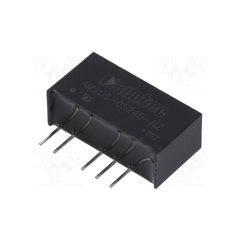 1 pcs x AIMTEC - AM2DS-0524D-NZ - Converter: DC/DC, 2W, Uin: 4.5÷5.5V, Uout: 24VDC, Uout2: -24VDC, SIP7