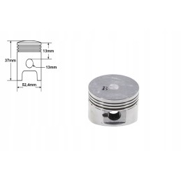 Piston ATV 110 52 4mm ATV Leopard 125 Charming