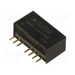 1 pcs x AIMTEC - AM6G-2415SNZ - Converter: DC/DC, 6W, Uin: 18÷36V, Uout: 15VDC, Iout: 400mA, SIP8