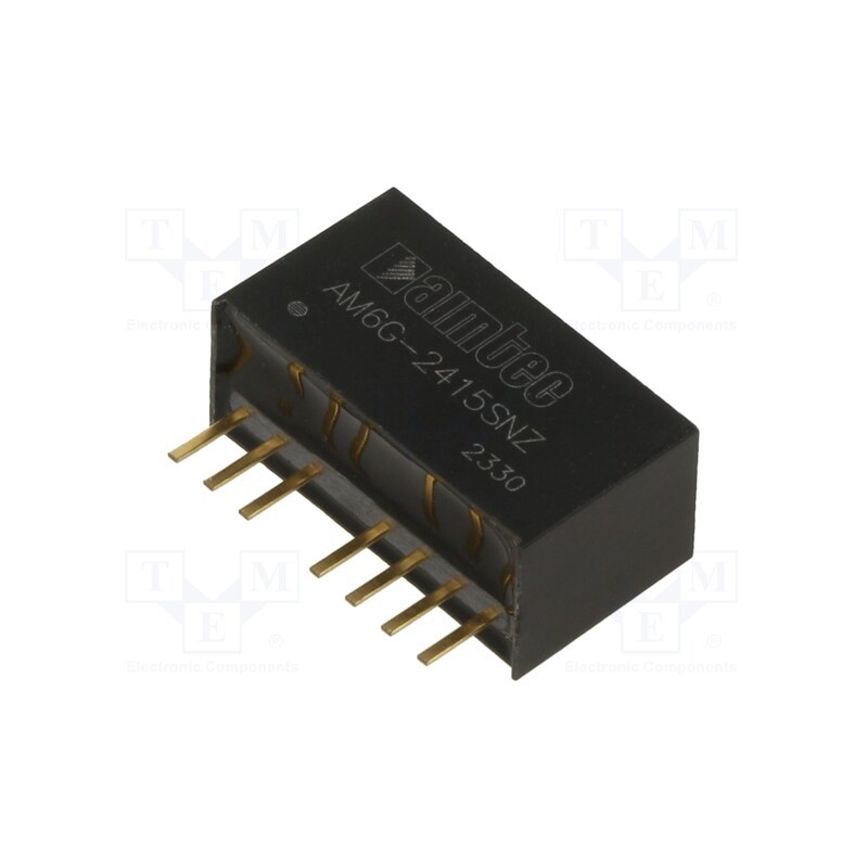 1 pcs x AIMTEC - AM6G-2415SNZ - Converter: DC/DC, 6W, Uin: 18÷36V, Uout: 15VDC, Iout: 400mA, SIP8