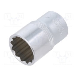 1 pcs x C.K - T4690M 19 - Socket, 12-angles,socket spanner, 1/2', Chrom-vanadium steel