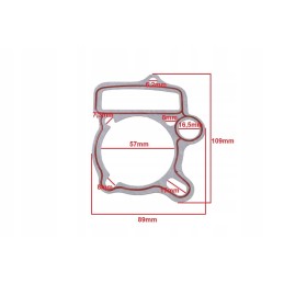 ATV 110 head and cylinder gasket, set bri