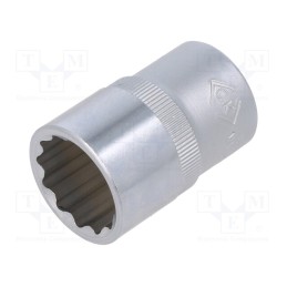 1 pcs x C.K - T4690M 18 - Socket, 12-angles,socket spanner, 1/2', Chrom-vanadium steel