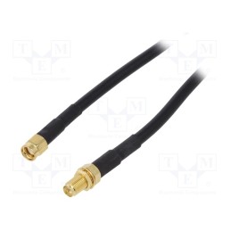 1 pcs x Goobay - 51678 - Cable, 50Ω, 5m, RP-SMA male,RP-SMA female, black