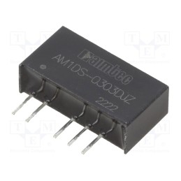 1 pcs x AIMTEC - AM1DS-0303DJZ - Converter: DC/DC, 1W, Uin: 2.97÷3.63V, Uout: 3.3VDC, Uout2: -3.3VDC