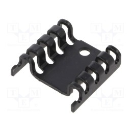 1 pcs x ALUTRONIC - FI302/SE - Heatsink: moulded, TO220, black, L: 7mm, W: 24mm, H: 20mm, 21K/W