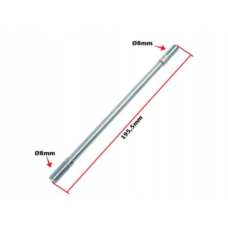 Cylinder pin atv 150 gy6 150 diablo left m8x195 5mm 157qmj fuxin