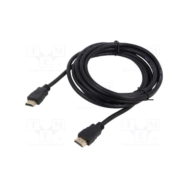 1 pcs x SAVIO - SAVKABELCL-121 - Cable, HDMI 1.4, HDMI plug,both sides, Len: 1.8m, black, 30AWG
