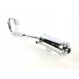 Exhaust muffler atv 110 125 single silver quad