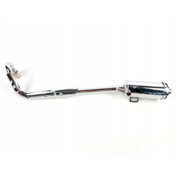 Exhaust muffler atv 110 125 single silver quad