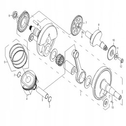 Piston cfmoto 500 x5 0180 040004 cf188 040004