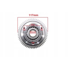 Bendix starter clutch with sprocket quad atv 150 200 250