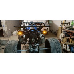 Rear rack atv quad 125 black 2 x brackets