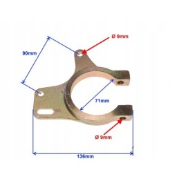 Mounting the rear caliper atv 250 stxe clamp