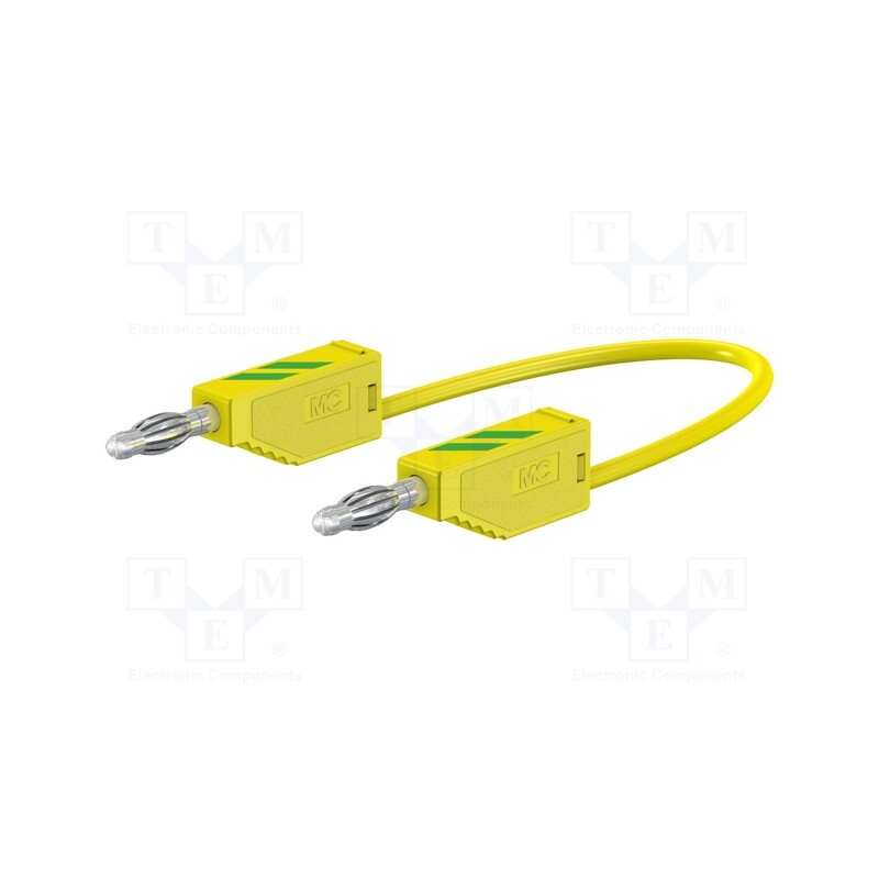 1 pcs x STu00c4UBLI - 28.0116-05020 - Test lead, 60VDC, 30VAC, 19A, banana plug 4mm,both sides