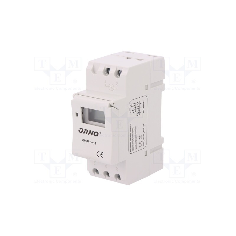 1 pcs x ORNO - OR-PRE-414 - Programmable time switch, Range: 1min÷7days, 230VAC, IP20