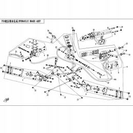 cfmoto brake hose 500 625 9010 080150