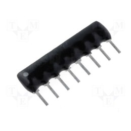 5 pcs x ROYAL OHM - RNLA08G0102B0E - Resistor network: X, THT, 1kΩ, ±2%, 0.125W, No.of resistors: 7, 100V