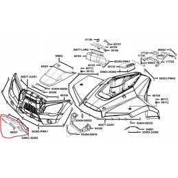 Kymco mxu 300 bumper cover