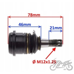 Lower front wishbone end atv250 st 9e zqa51053a