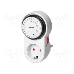1 pcs x ORNO - OR-PRE-443(GS) - Programmable time switch, 15min÷24h, 230VAC/16A, Usup: 230VAC