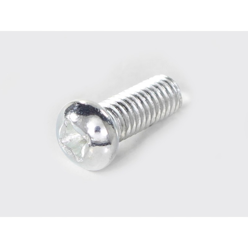 Screw M6 x 15mm, round, 10 pcs, cross