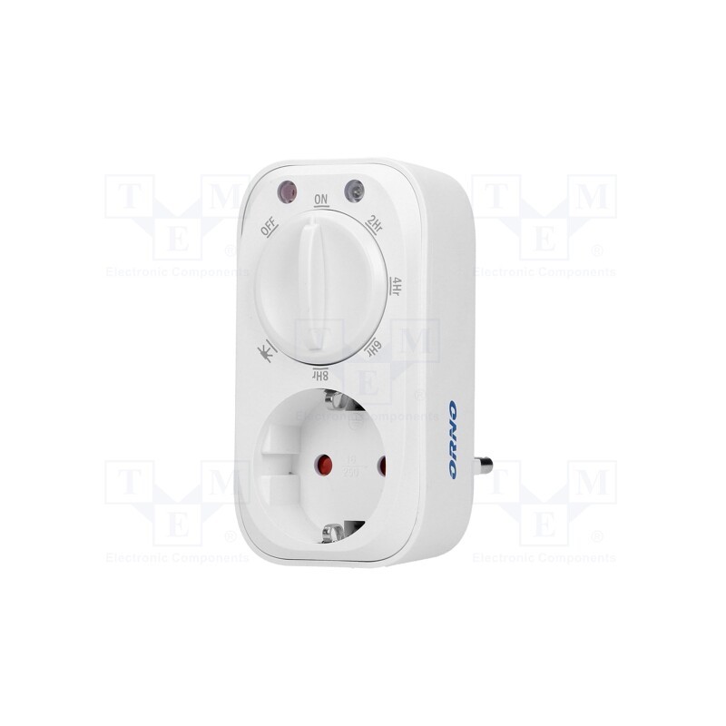 1 pcs x ORNO - OR-PRE-445(GS) - Programmable time switch, 2h÷8h, 230VAC/16A, Usup: 230VAC, IP20
