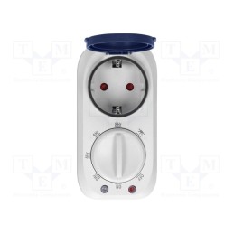 1 pcs x ORNO - OR-PRE-446(GS) - Programmable time switch, 2h÷8h, 230VAC/16A, Usup: 230VAC, IP44