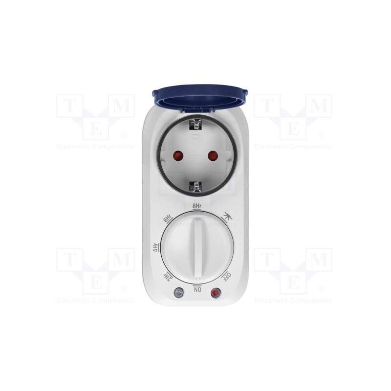 1 pcs x ORNO - OR-PRE-446(GS) - Programmable time switch, 2h÷8h, 230VAC/16A, Usup: 230VAC, IP44