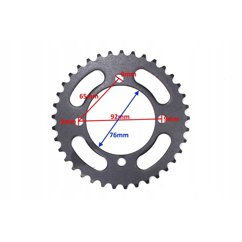 Rear sprocket cross 125 37t 420 new type hb