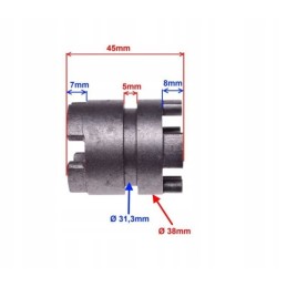 Gear change sleeve atv 250 bashan bs ac 4t