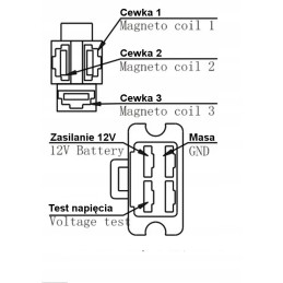 Voltage regulator atv 110 125 6 cables