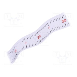 1 pcs x LeanCraft - EBISU-2-120-W - Ruler, L: 1.2m, self-adhesive, measure, glued