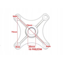 Rear wheel hub atv leopard 110 125 charming